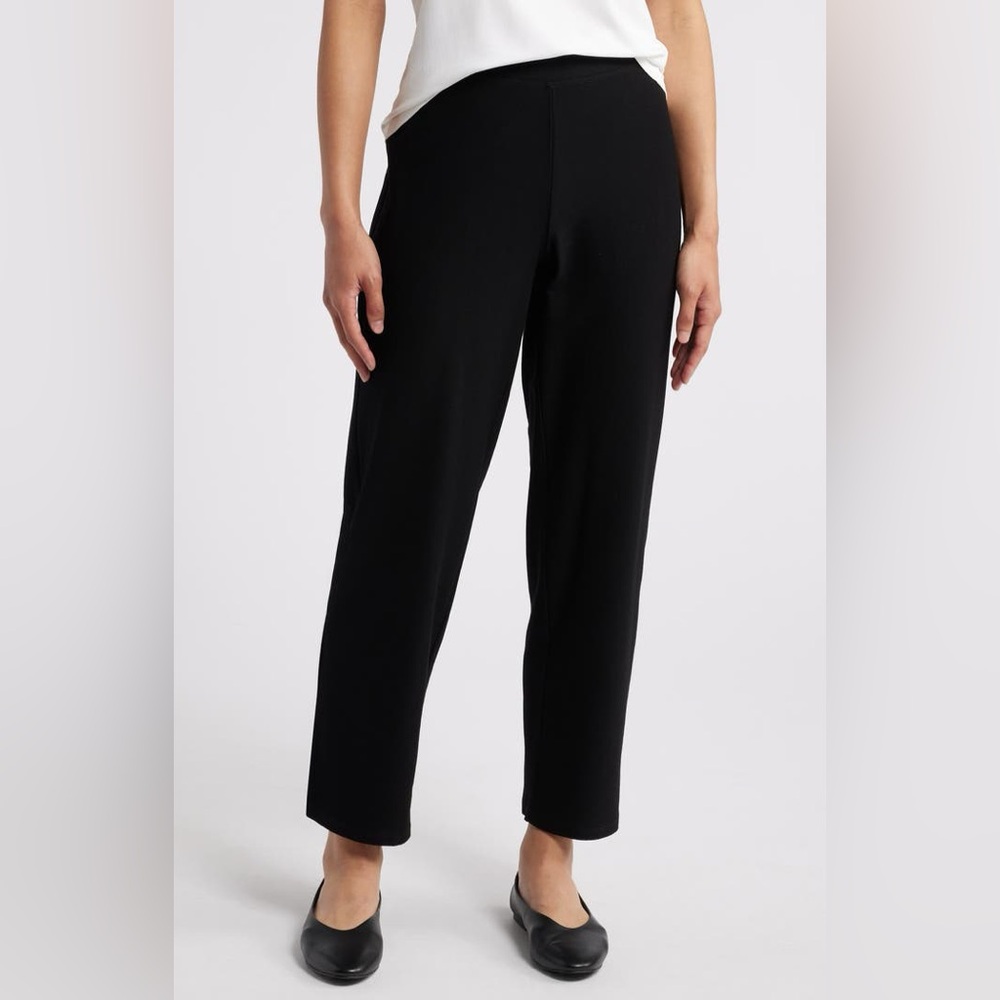 Eileen Fisher black rayon/nylon/spandex pant, size L